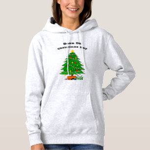 Pull À Capuche Sweat-shirt unisexe "Né le jour de Noël" – Modèle 