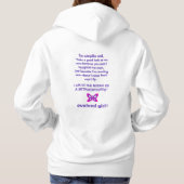 Pull À Capuche Sweats à capuche pour filles évoluées (Dos)