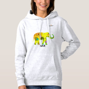 Pull À Capuche Sweatshirt à capuche avec éléphant jaune