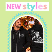 Pull À Capuche Sweatshirt à capuche de Noël Santa et Faon endormi