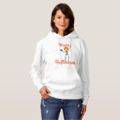 Pull À Capuche Sweatshirt à capuche d'Halloween pour femmes/squel (Devant entier)