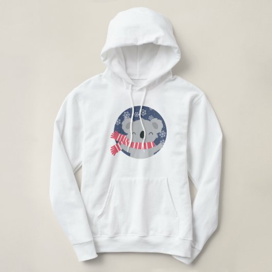 Pull À Capuche Sweatshirt à capuche Koala Noël Hiver (Design devant)