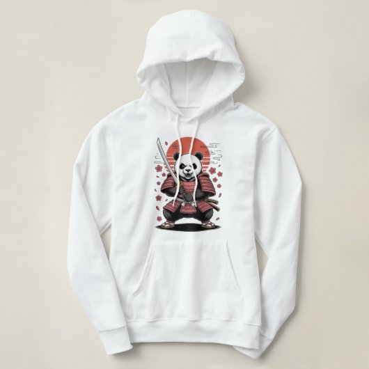 Pull À Capuche Sweatshirt à capuche pour adulte Samurai Panda Bea (Design devant)
