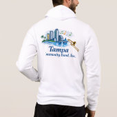 Pull À Capuche Sweatshirt à capuche zippé pour hommes avec logo T (Dos)