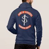 Pull À Capuche Sweatshirt à capuche zippé pour le lancer de fer à (Dos)