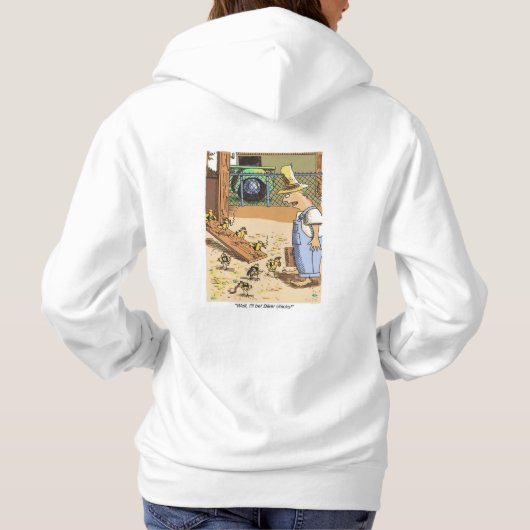 Pull À Capuche Sweatshirt à capuchon blanc de moto (Dos)