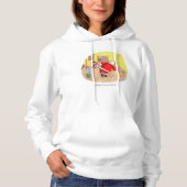 Pull À Capuche Sweatshirt à capuchon blanc femme jouet pas cher (Devant)