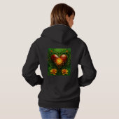 Pull À Capuche Sweatshirt à capuchon de base pour femmes - Coeur (Dos entier)