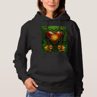 Pull À Capuche Sweatshirt à capuchon de base pour femmes - Coeur