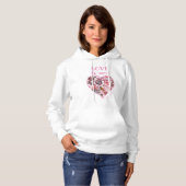 Pull À Capuche Sweatshirt à capuchon de base pour femmes passionn (Devant entier)