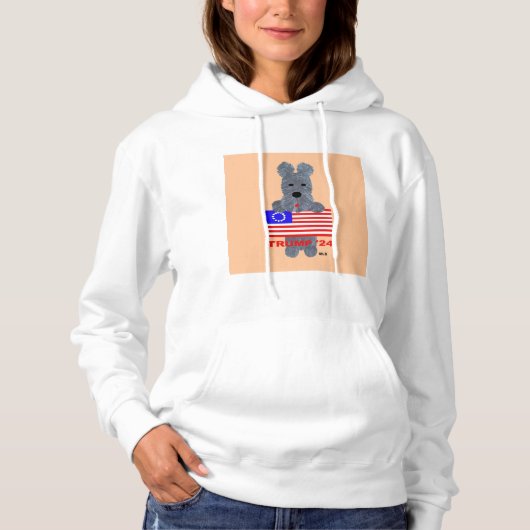Pull À Capuche Sweatshirt à capuchon de femme/Trump 24 (Devant)
