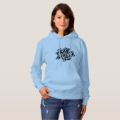 Pull À Capuche Sweatshirt à capuchon féminin. avec dire (Devant entier)