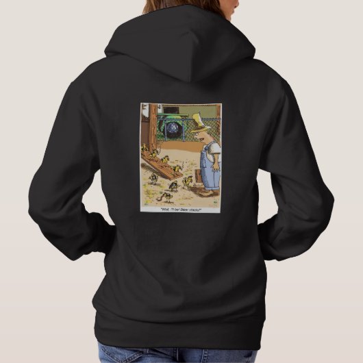 Pull À Capuche Sweatshirt à capuchon noir de moto (Dos)