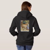 Pull À Capuche Sweatshirt à capuchon noir de moto (Dos entier)