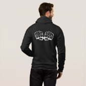 Pull À Capuche Sweatshirt à capuchon noir rapide (Dos entier)