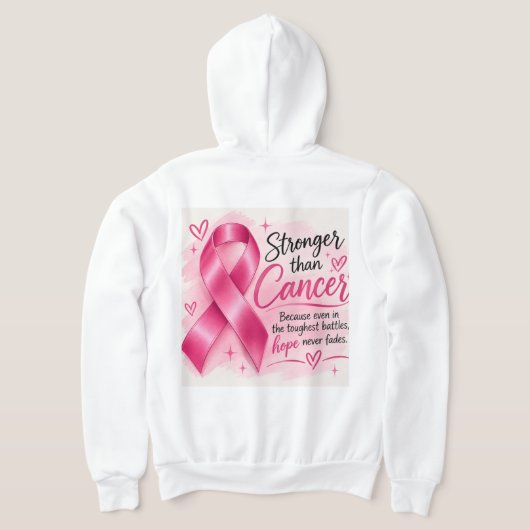 Pull À Capuche Sweatshirt à ruban rose de sensibilisation Plus fo (Couchage Retour)