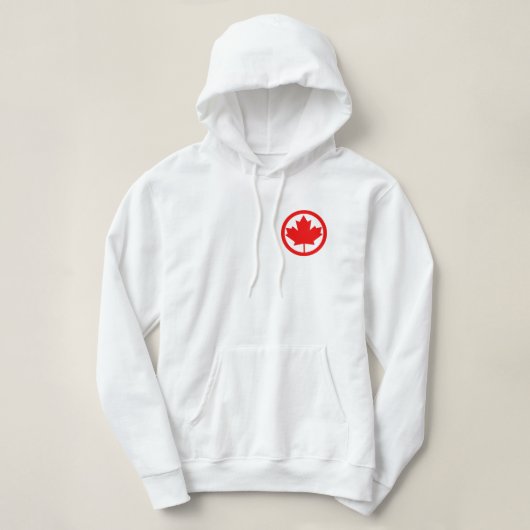 Pull À Capuche Sweatshirt Canada Feuille d'érable (Design devant)