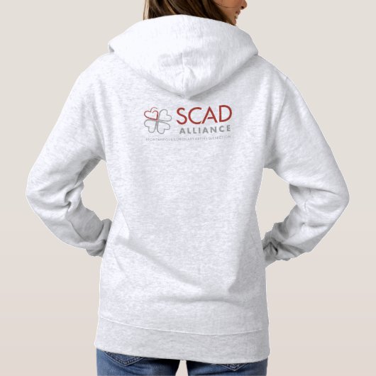 Pull À Capuche Sweatshirt capoté SCAD Alliance - gris clair (Dos)