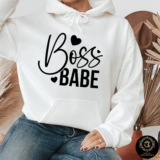 Pull À Capuche Sweatshirt Casual Quotidien – Boss Babe 