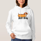 Pull À Capuche Sweatshirt Chien Teckel Hot Dog (Devant)