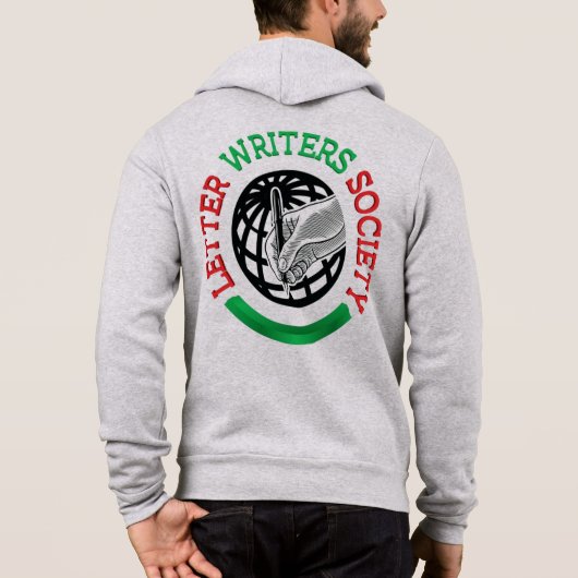 Pull À Capuche Sweatshirt de la société des écrivains de lettres (Dos)
