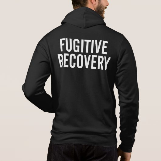 PULL À CAPUCHE SWEATSHIRT DE L'AGENT DE RÉCUPÉRATION FUGITIVE (Dos)