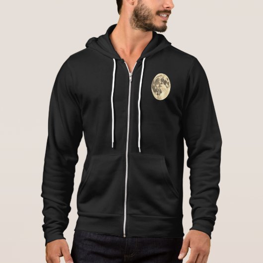 Pull À Capuche Sweatshirt de phase de lune cosmique - Style Unise (Devant)
