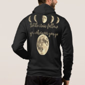 Pull À Capuche Sweatshirt de phase de lune cosmique - Style Unise (Dos)