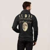 Pull À Capuche Sweatshirt de phase de lune cosmique - Style Unise (Dos entier)