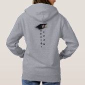 Pull À Capuche Sweatshirt esthétique avec un nœud rose (Dos)