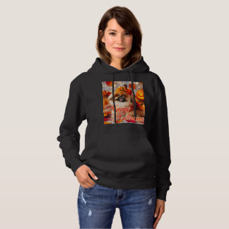 Pull À Capuche Sweatshirt féminine avec un mignon brochet