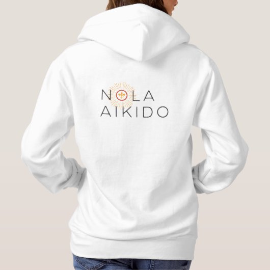 Pull À Capuche Sweatshirt féminine de NOLA Aikido (Dos)