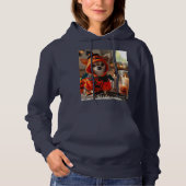 Pull À Capuche Sweatshirt femme avec imprimé Chihuahua dans une p (Devant)