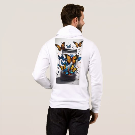 Pull À Capuche Sweatshirt graphique dynamique et élégant (Dos entier)