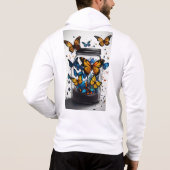 Pull À Capuche Sweatshirt graphique dynamique et élégant (Dos)
