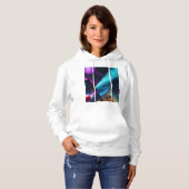 Pull À Capuche Sweatshirt graphique multivers galactique cosmique (Devant entier)