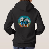 Pull À Capuche Sweatshirt Graphique Rétro « Échappez-vous » (Dos)