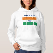 Pull À Capuche Sweatshirt indien de drapeau (Devant)