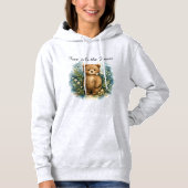 Pull À Capuche Sweatshirt Libre Comme l'Ours de la Forêt - Bois (Devant)