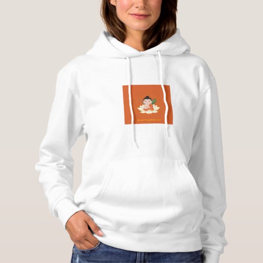 Pull À Capuche Sweatshirt pour femmes BhaktiYogaMonk (Devant)