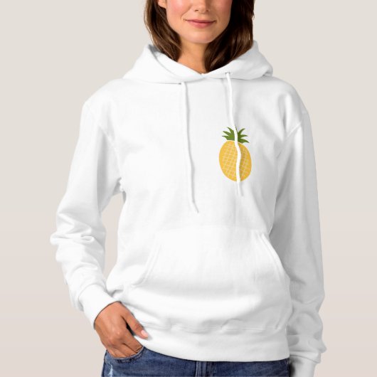 Pull À Capuche Sweatshirt. simple et mignon d'ananas (Devant)