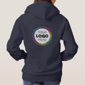 Pull À Capuche Sweatshirt Simple Logo d'Entreprise - Impression A (Dos)