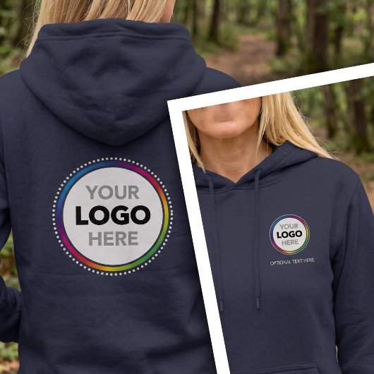 Pull À Capuche Sweatshirt Simple Logo d'Entreprise - Impression A