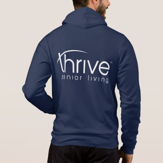 Pull À Capuche Sweatshirt Thrive avec fermeture éclair (Dos)