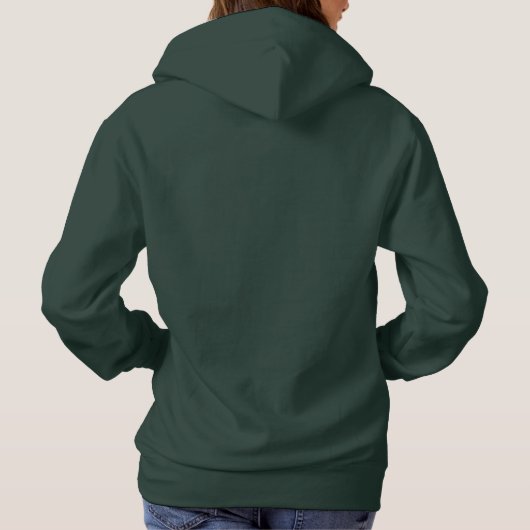 Pull À Capuche Sweatshirt vert-foncé (Dos)