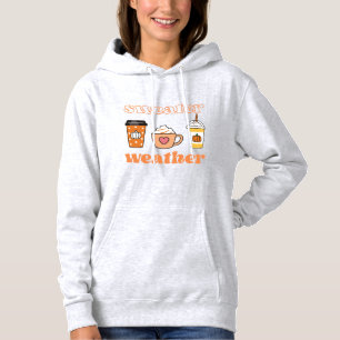Pull À Capuche Sweer Météo Citrouille Épice Latte