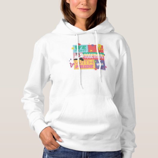 Pull À Capuche SYLVESTER™ & TWEETY™| Nous combattons Avec Fierté (Devant)