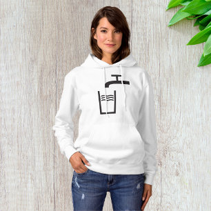 Pull À Capuche Symbole de l'eau du robinet