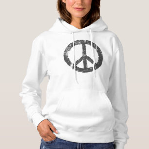 Pull À Capuche Symbole de paix Retro Vintage
