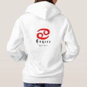 Pull À Capuche Symbole du cancer du zodiaque (Dos)